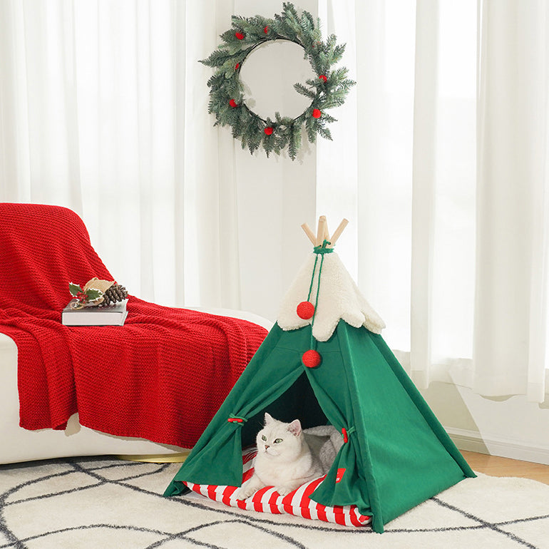 Christmas Cat Teepee