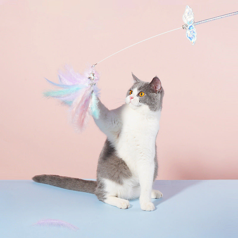 Unicorn Feather Cat Teaser Wand