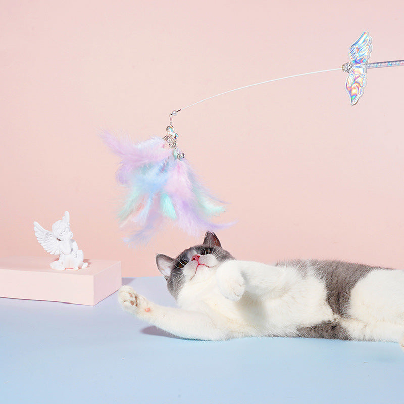 Unicorn Feather Cat Teaser Wand