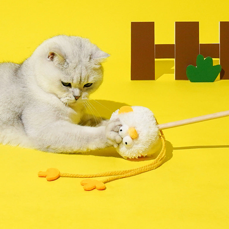 Chick Cluck Cat Teaser Wand