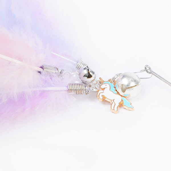 Unicorn Feather Cat Teaser Wand