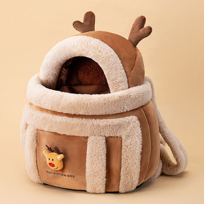 Warm Cute Elk Cat Bag