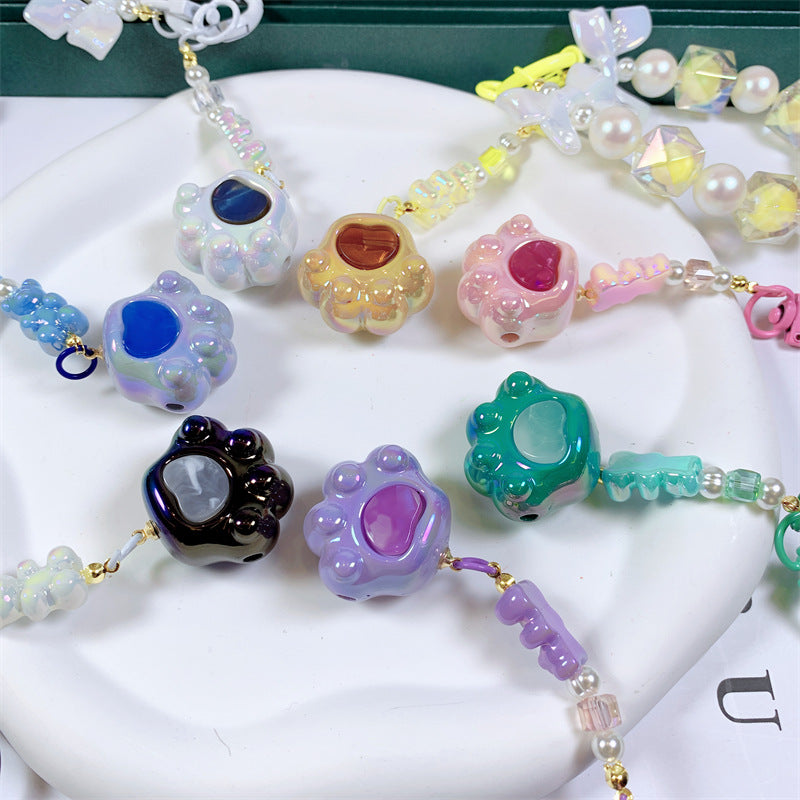 Colorful Cute Cat Claw Phone Charm