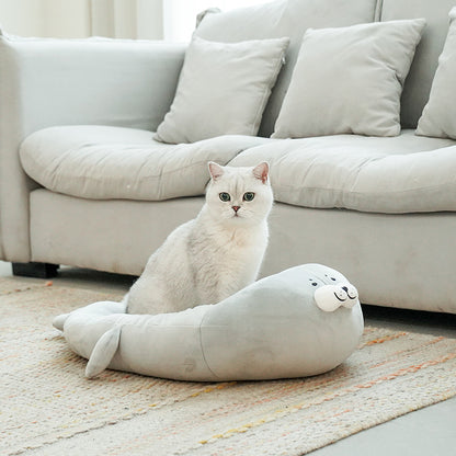 かわいいアザラシ猫ベッドマット