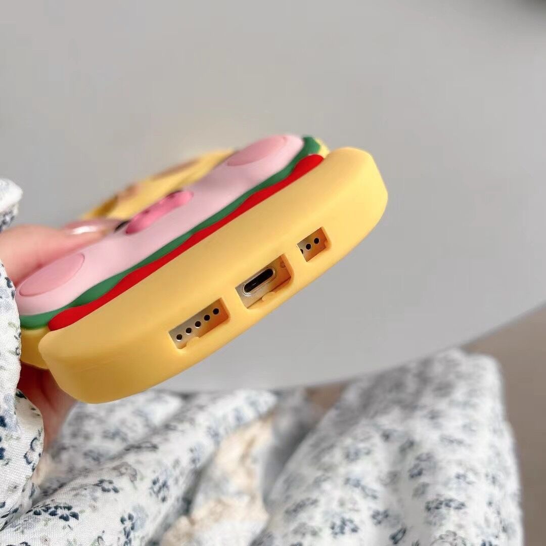 Cute Burger Pig Phone Case
