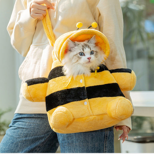 ふわふわ蜂猫バッグ