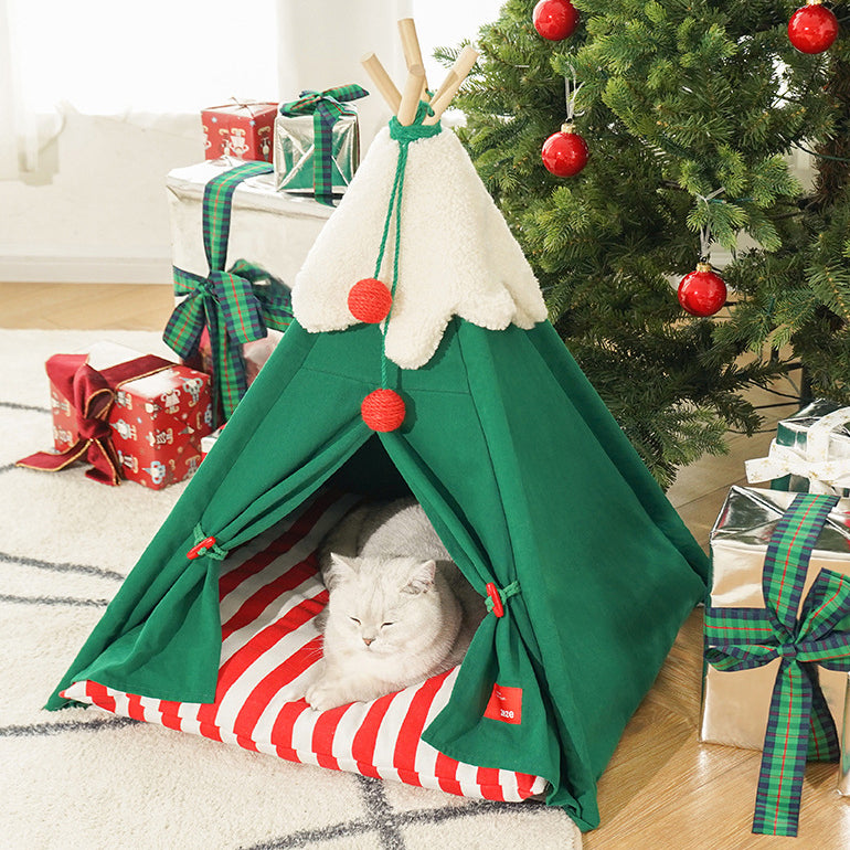 Christmas Cat Teepee