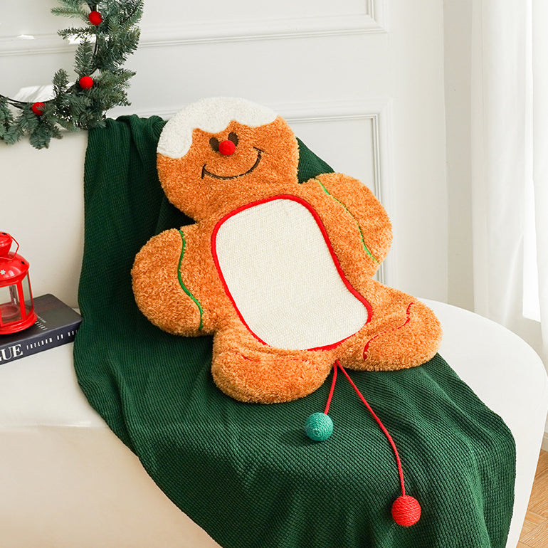 Christmas Gingerbread Man Cat Mat