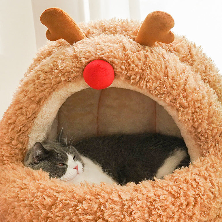 Christmas Elk Cat House