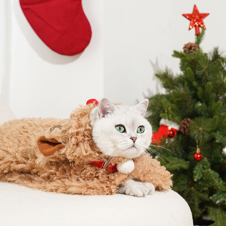 Christmas Elk Cat Cape