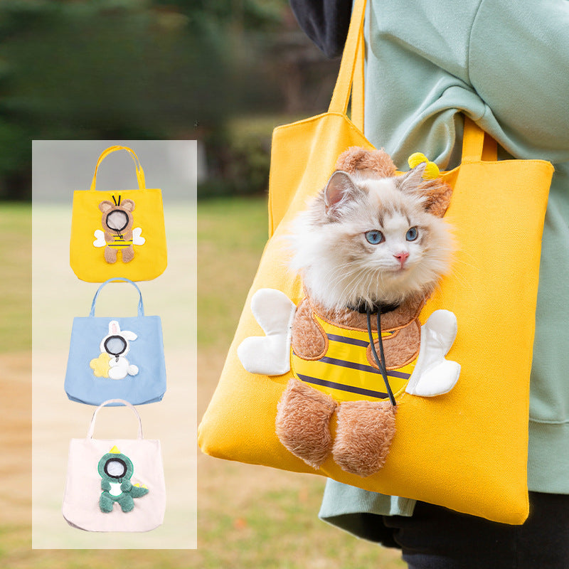 Cute Bee & Rabbit & Dinosaur Cat Bag