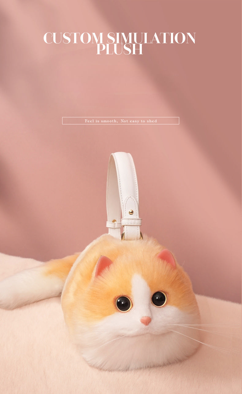 Orange and White Cat Bag