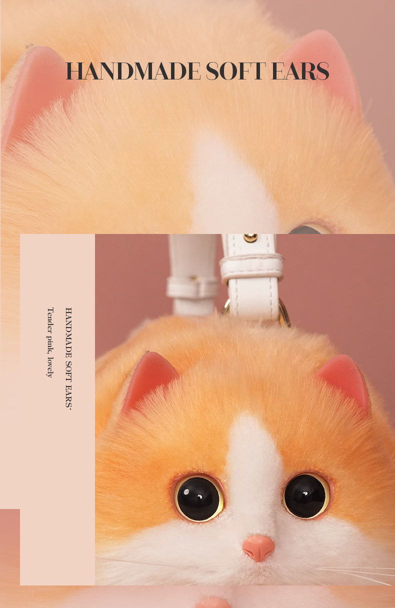 Orange and White Cat Bag
