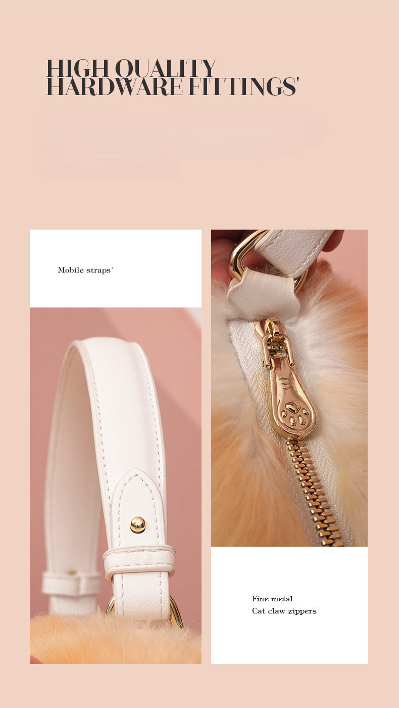 Orange and White Cat Bag