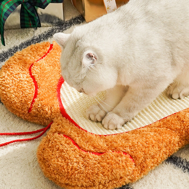 Christmas Gingerbread Man Cat Mat