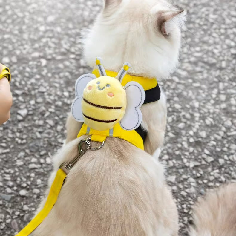 Cute Bee Cat Harness