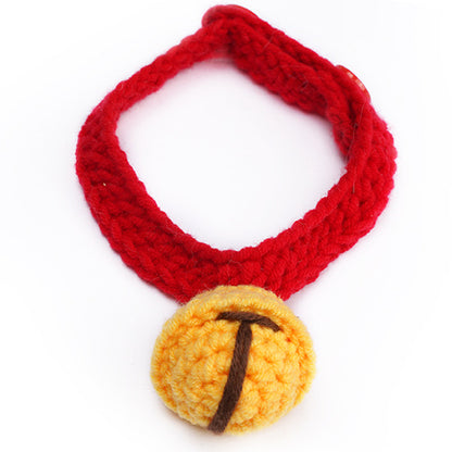 Hand-knitted Japanese Style Cat Collar Bell