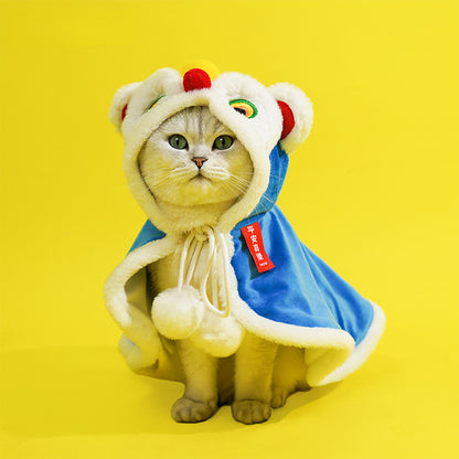 Lion Dance Winter Warm Cat Cape