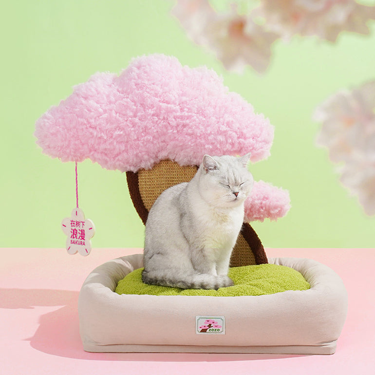 Cherry Blossom Cat Bed