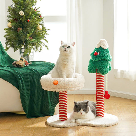 Christmas Cedar Cat Tree