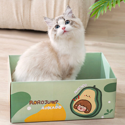 Cute Cat Scratch Box