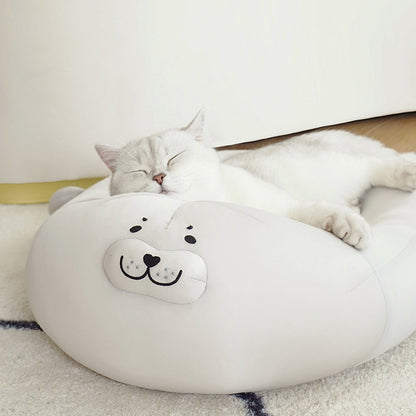 Cute Seal Cat Bed Mat