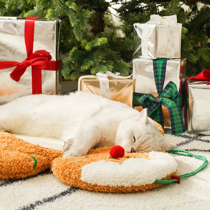 Christmas Gingerbread Man Cat Mat