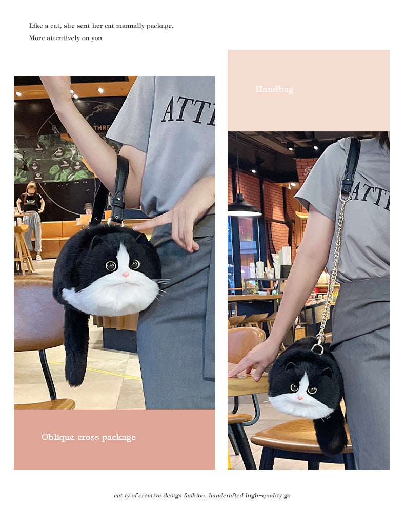 Black and White Cat Bag