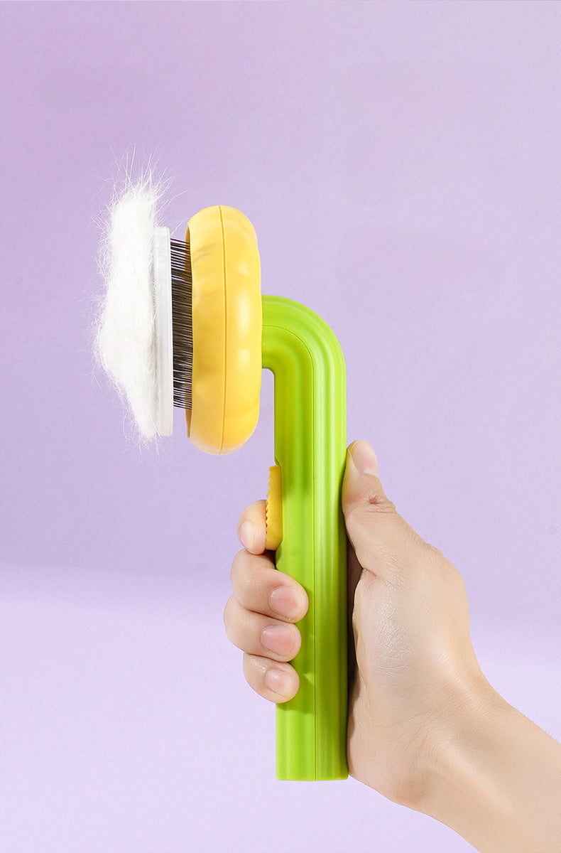 Sunflower One-Click Cleaning Cat Brush