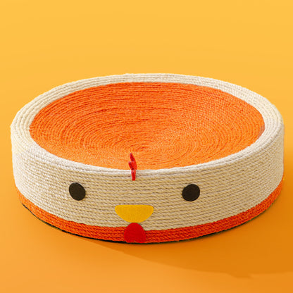 Cute Animal & Fruits Style Sisal Cat Scratcher Bed