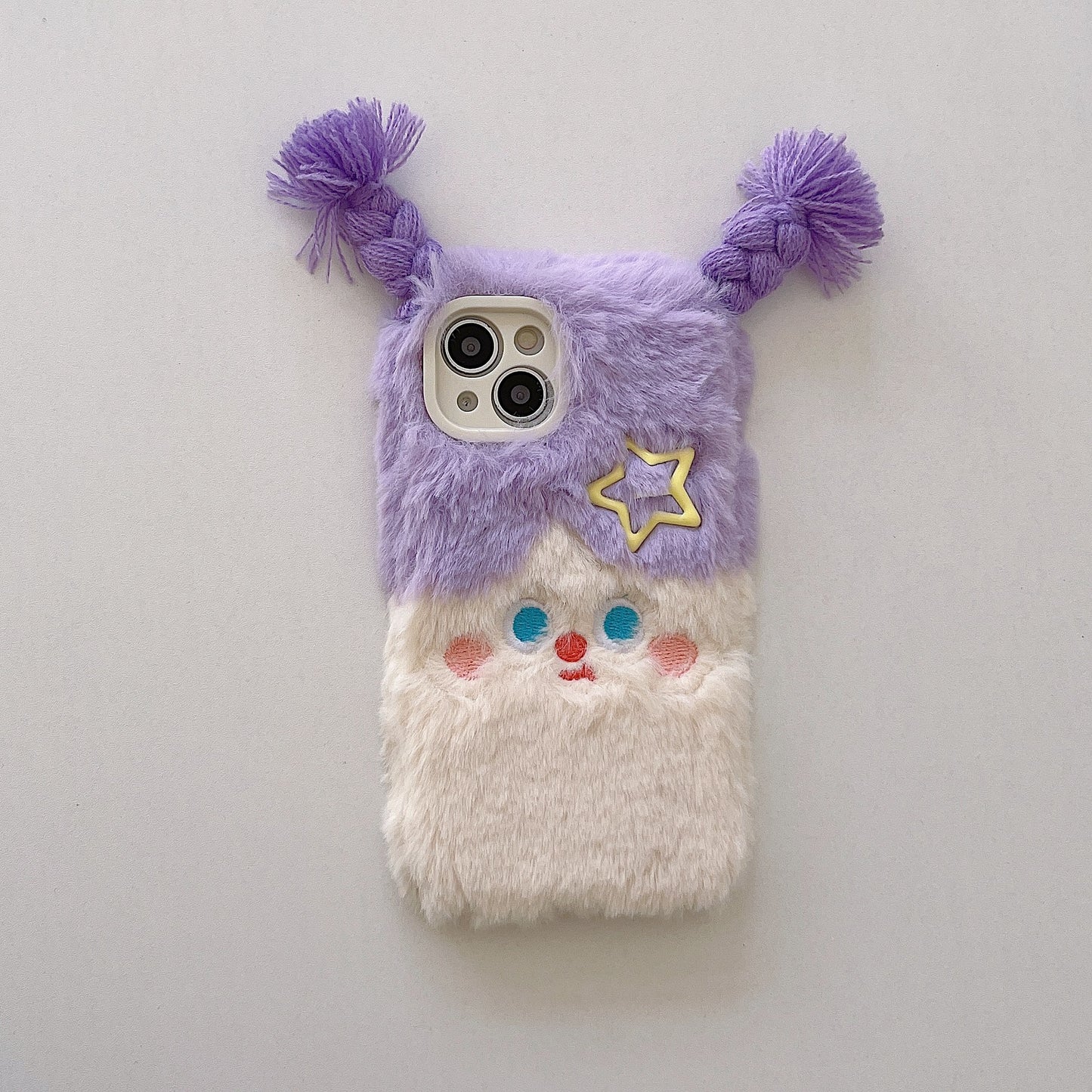 Cartoon Purple Pigtail Girl Phone Case