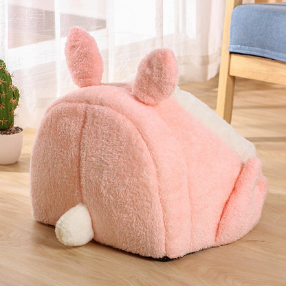 Warm Cute Pink Rabbit Cat Condo