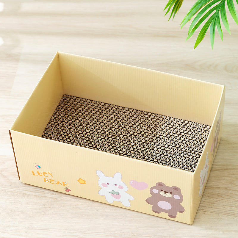 Cute Cat Scratch Box