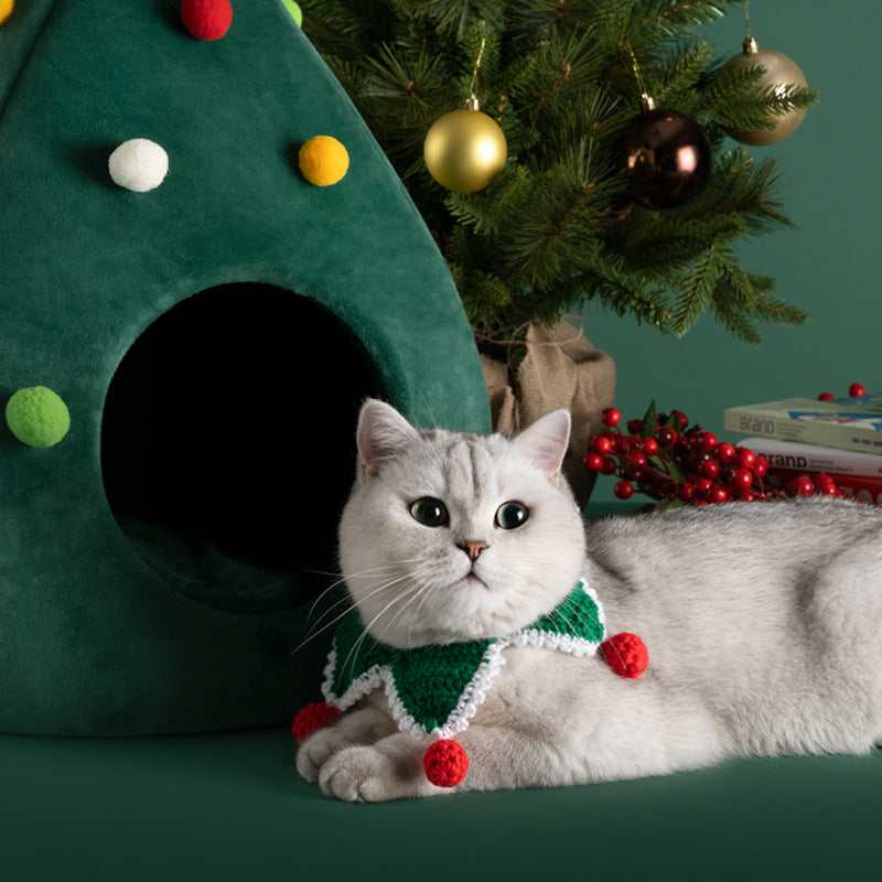 Christmas Tree Cat House