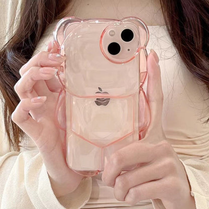 Cute Little Bear Crystal Phone Case