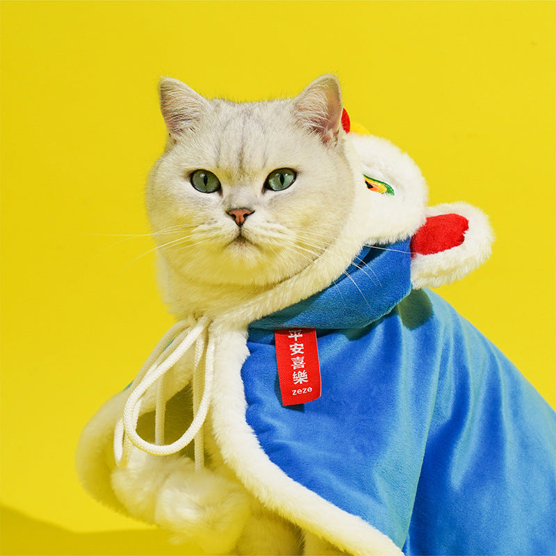 Lion Dance Winter Warm Cat Cape