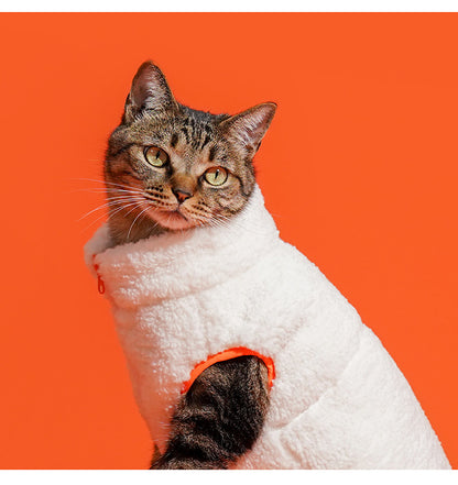 Winter Warm Zipper Fleece Cat Clothes