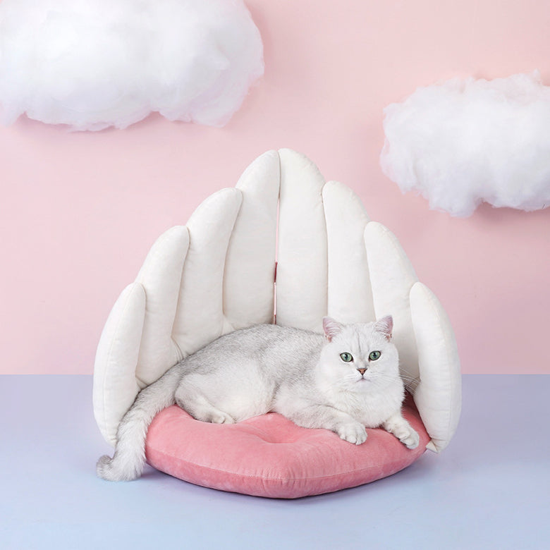 Angel Wing Heart Cat Mat