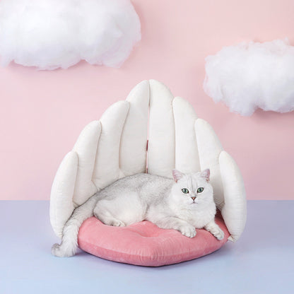 Angel Wing Heart Cat Mat