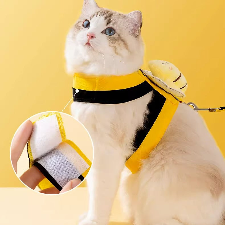 Cute Bee Cat Harness