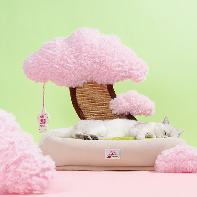 Cherry Blossom Cat Bed