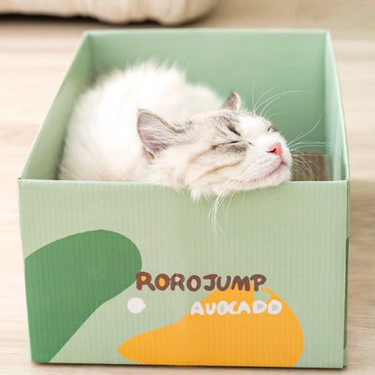 Cute Cat Scratch Box