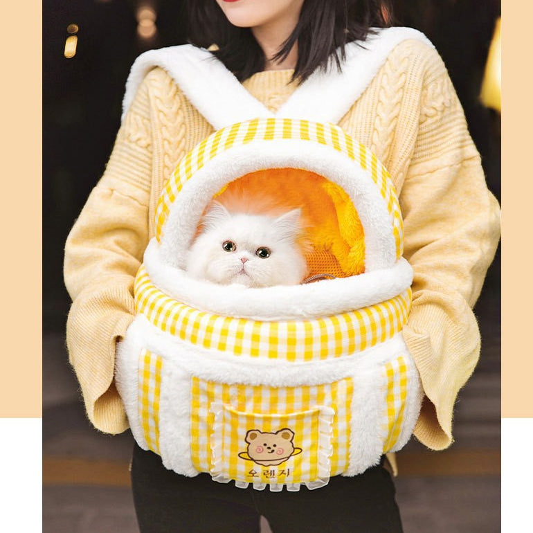 Warm Cute Bear Cat Bag