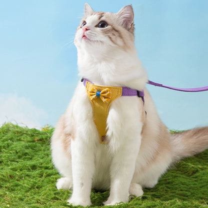 Cute Bow Tie Cat Harness