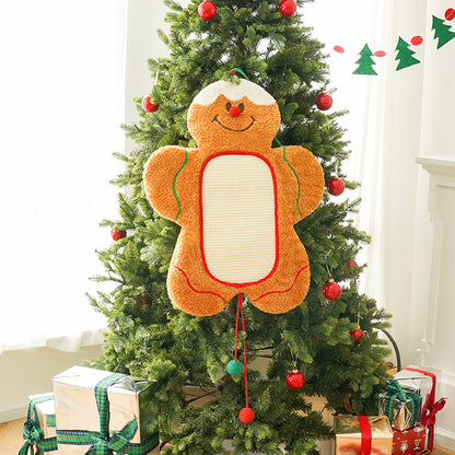 Christmas Gingerbread Man Cat Mat