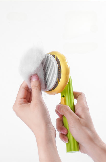 Sunflower One-Click Cleaning Cat Brush