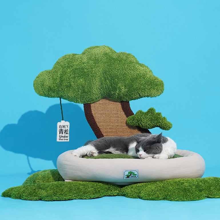 Pine Tree Cat Bed