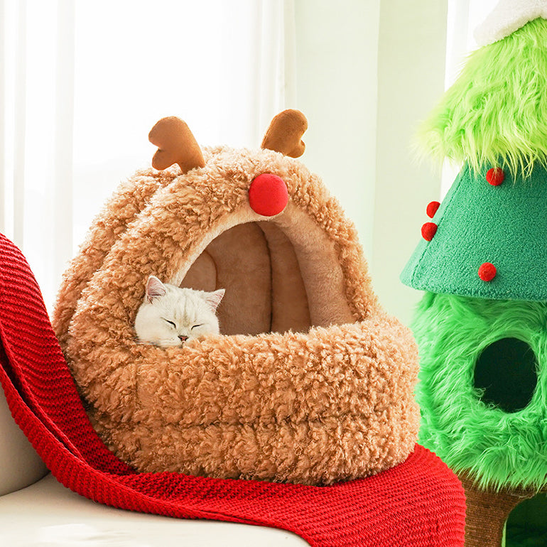 Christmas Elk Cat House