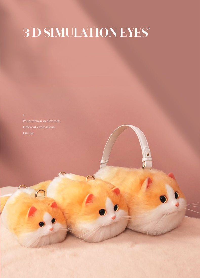 Orange and White Cat Bag