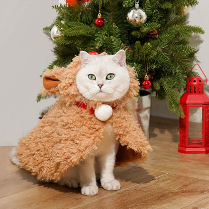 Christmas Elk Cat Cape